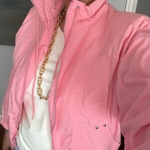 Vintage Lavon Women's Pink Bomber Jacket